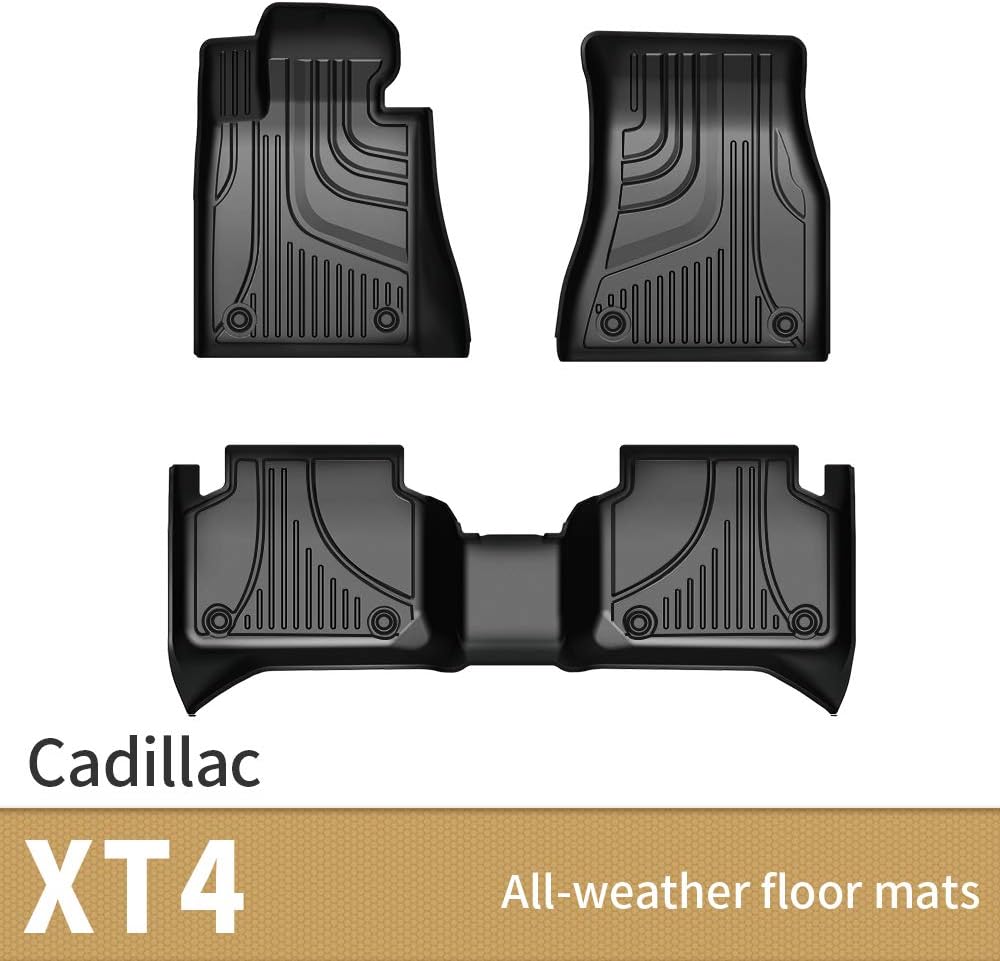 Black All Weather Floor Mats for Cadillac XT4 X582830