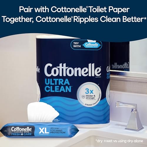 Flushable Wet Wipes, 8 Flip-Top Packs, 336 Total Wipes T20389