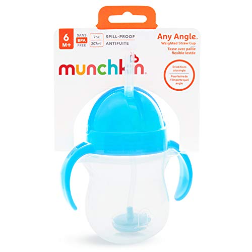 7 Ounce 2 Pack Blue/Green Weighted Straw Sippy Cup C8484