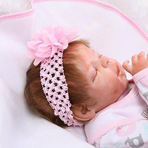 Full Body Silicone Vinyl Reborn Baby Girl Doll L723036