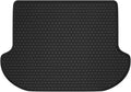 Black All Weather Rubber Car Floor Mats Front and Rear Row Set F576