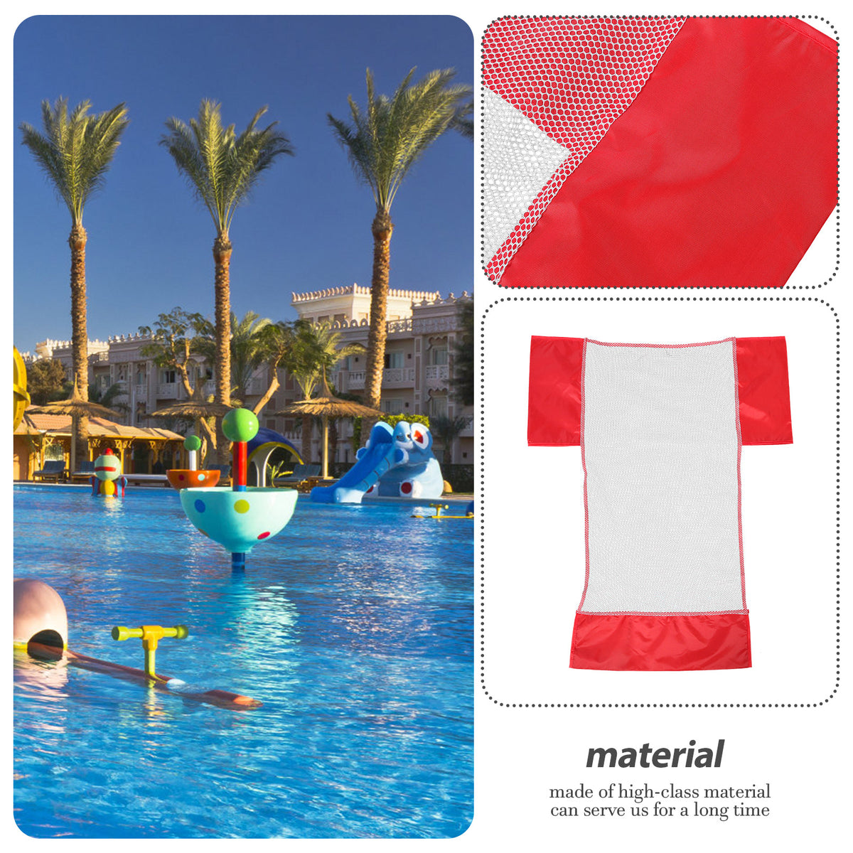 4 Pcs Swimming Pool Mesh Chair Net Bag Q458473