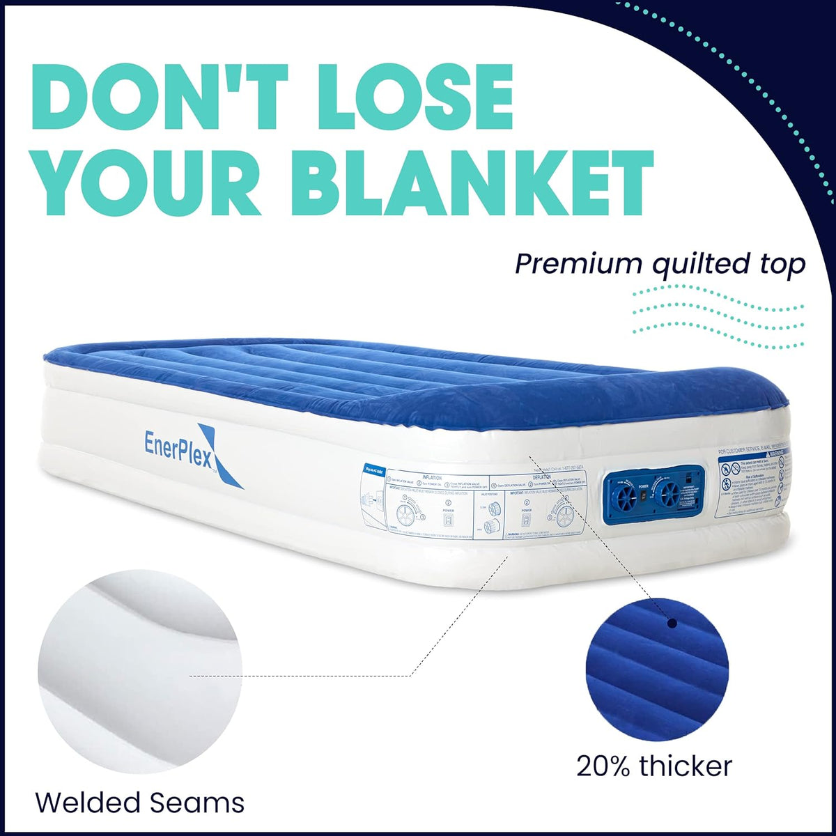 Queen Air Mattress with Built-in Dual Pump X298104