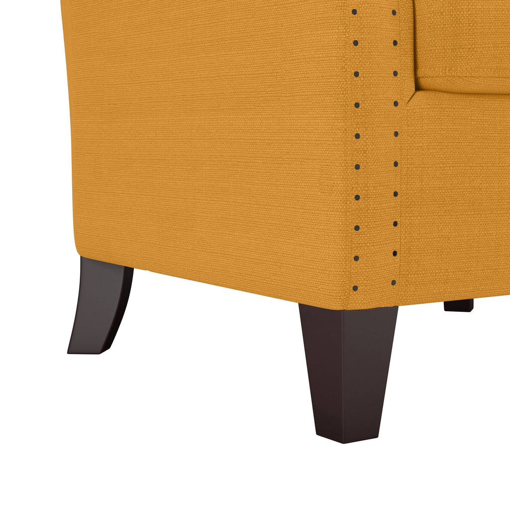 Soft Red Linen Armchair H38346