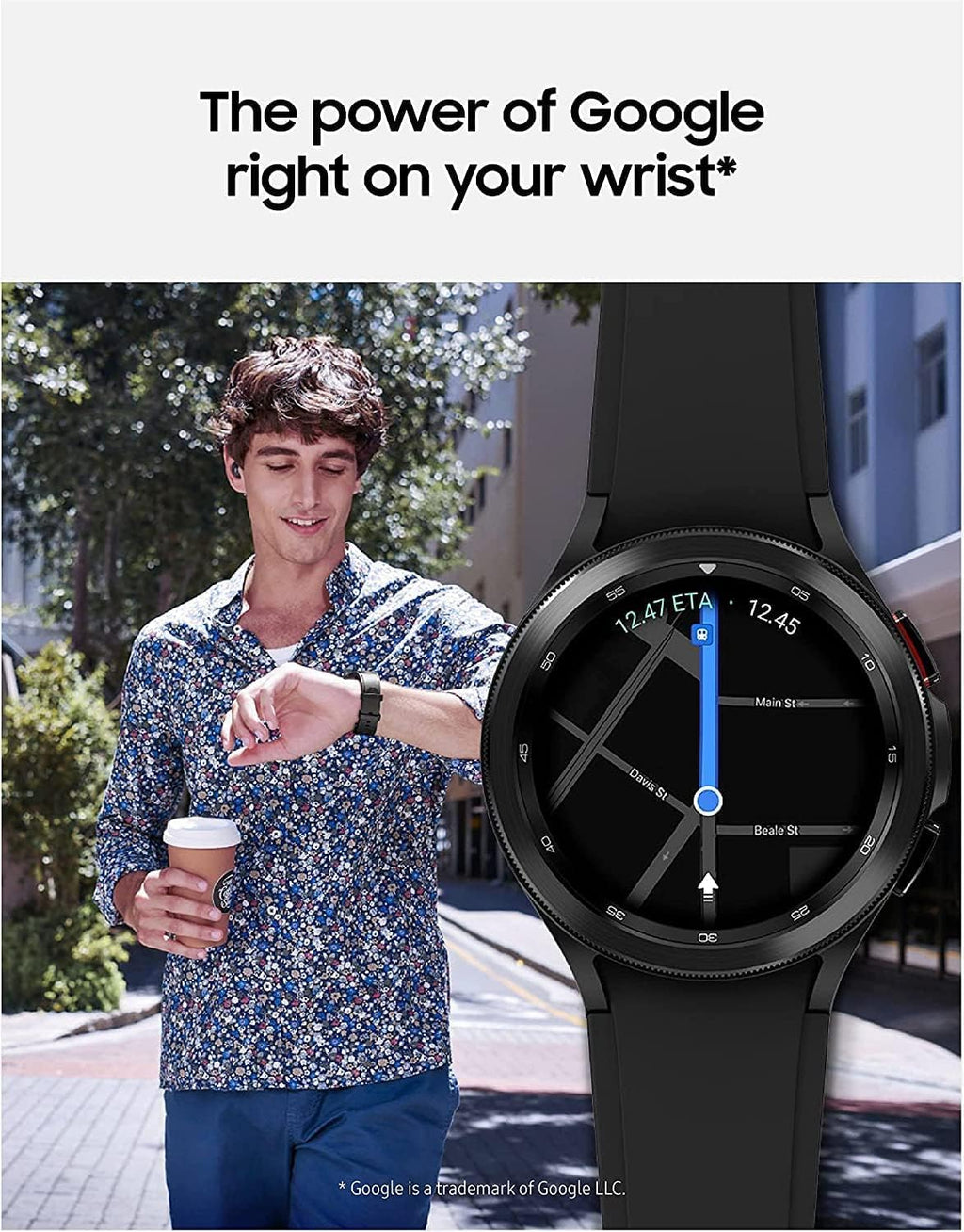 Black 46 mm Smartwatch V43104