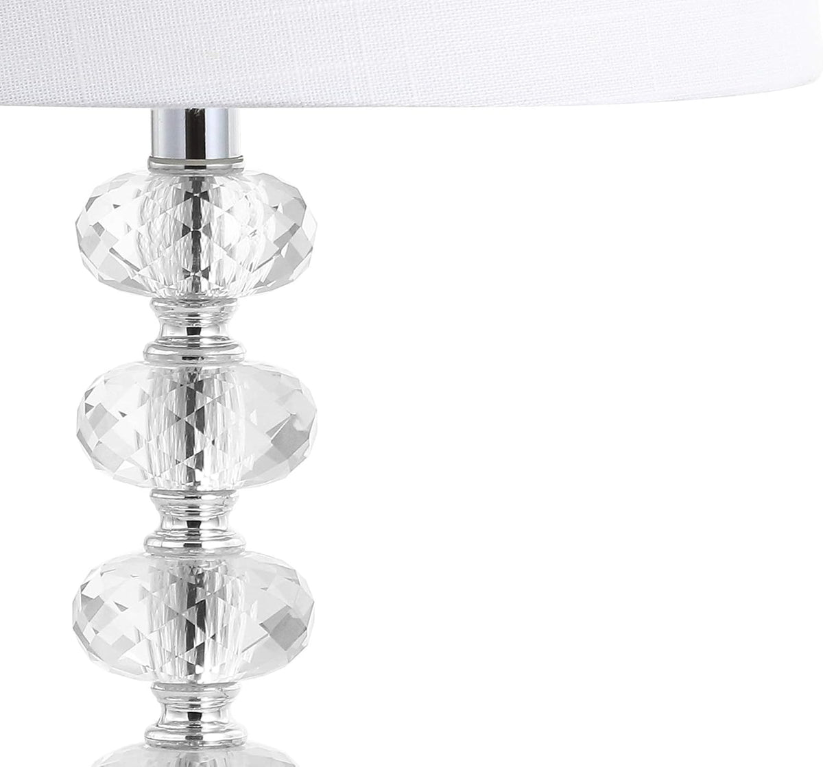 Clear/Chrome Glass/Metal LED Lamp P1631