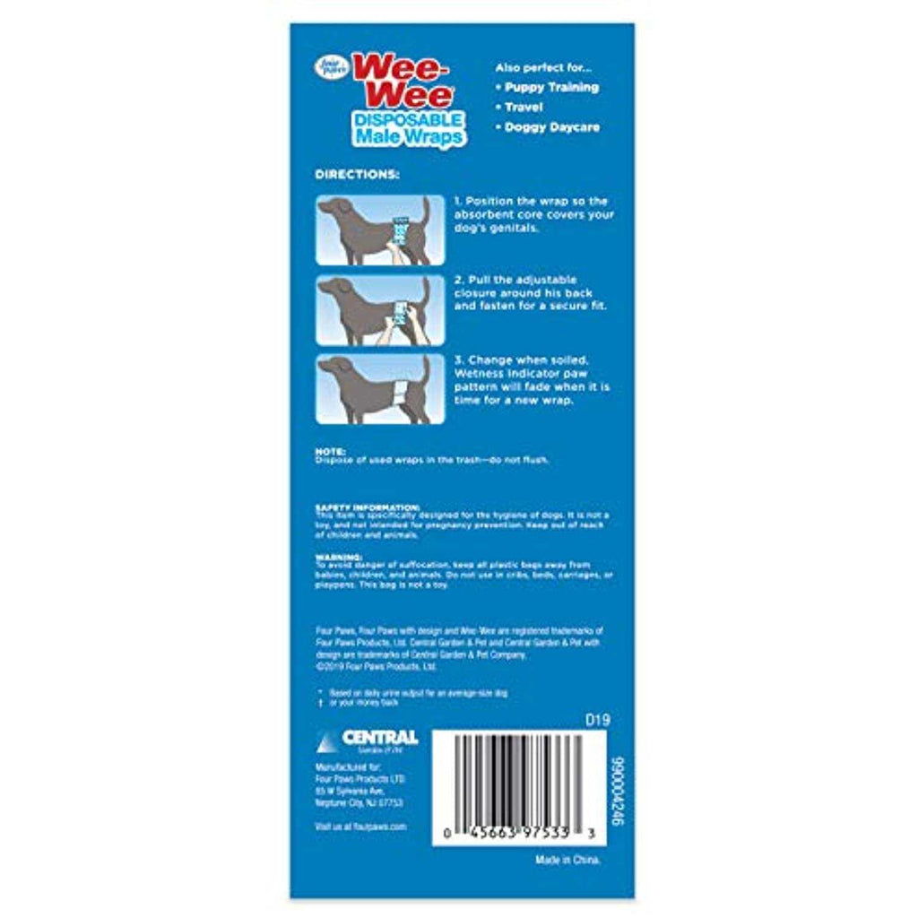 Disposable Male Dog Wraps H183347