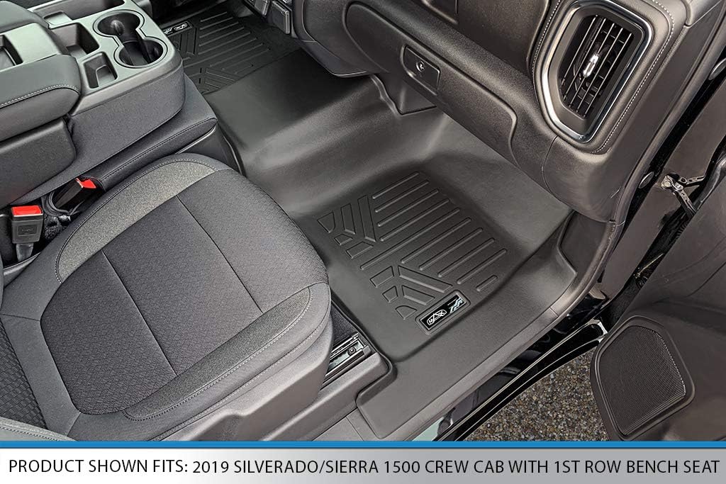 Custom Fit Floor Mats 2 Row Liner Set Black Q83724