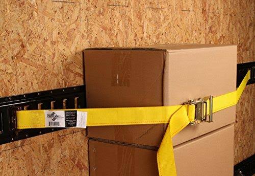 2 x 12 Heavy Duty Yellow Polyester Ratcheting Straps S7142