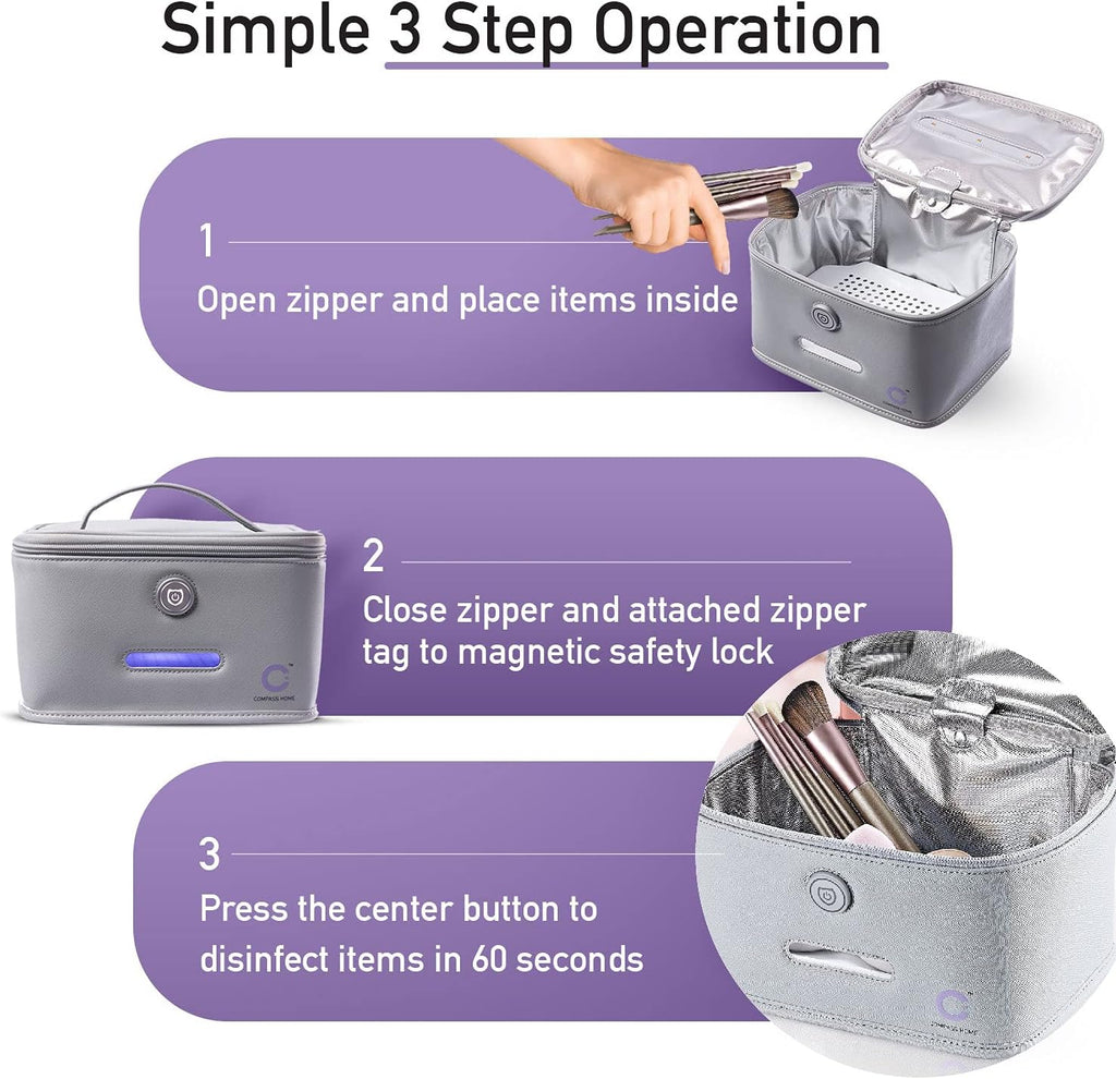 Portable UV-C LED Sanitizer Case with Child Lock I272002