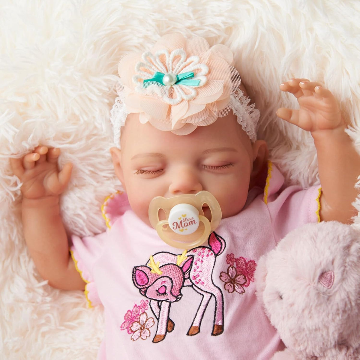 20 Inch Cloth Body Reborn Baby Doll S7805