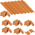Red Miniature Roof Tiles Model Set M715167