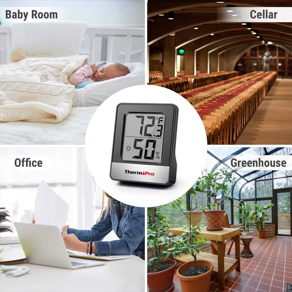 Digital Hygrometer Indoor Thermometer Humidity Meter J5113