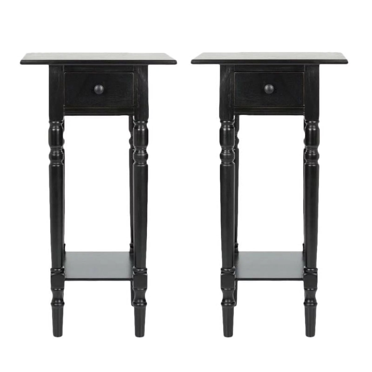 Wood End Table Set of 2 C778