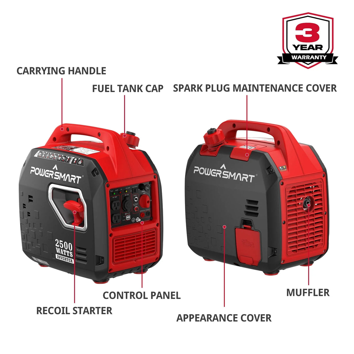 2500W Portable Inverter Gas Generator Z422420