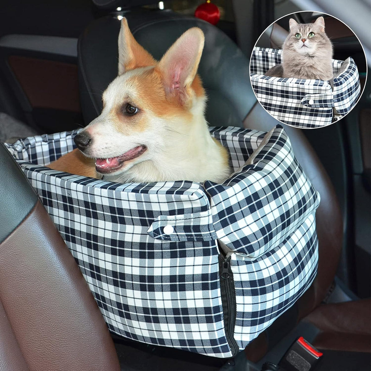 Navy Blue Dog Car Seat Pack of 2 Y6438