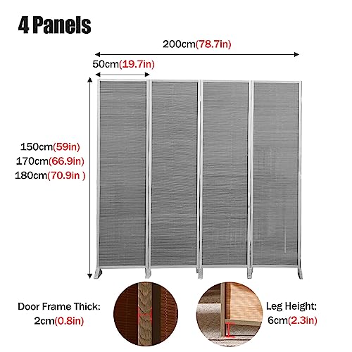 4 Panel Folding Room Divider Screen H9284
