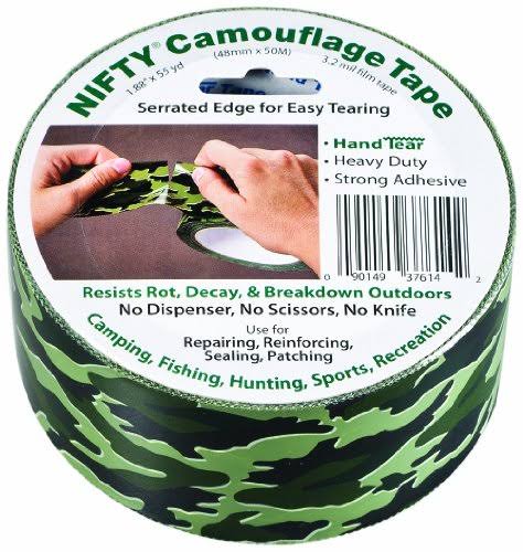 Hand Tear Tape, 3.2 Mil Thick, 55 yds Length, Camouflage Print M279085