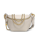 Genuine Leather Waist Packs with Chain Straps Y538941