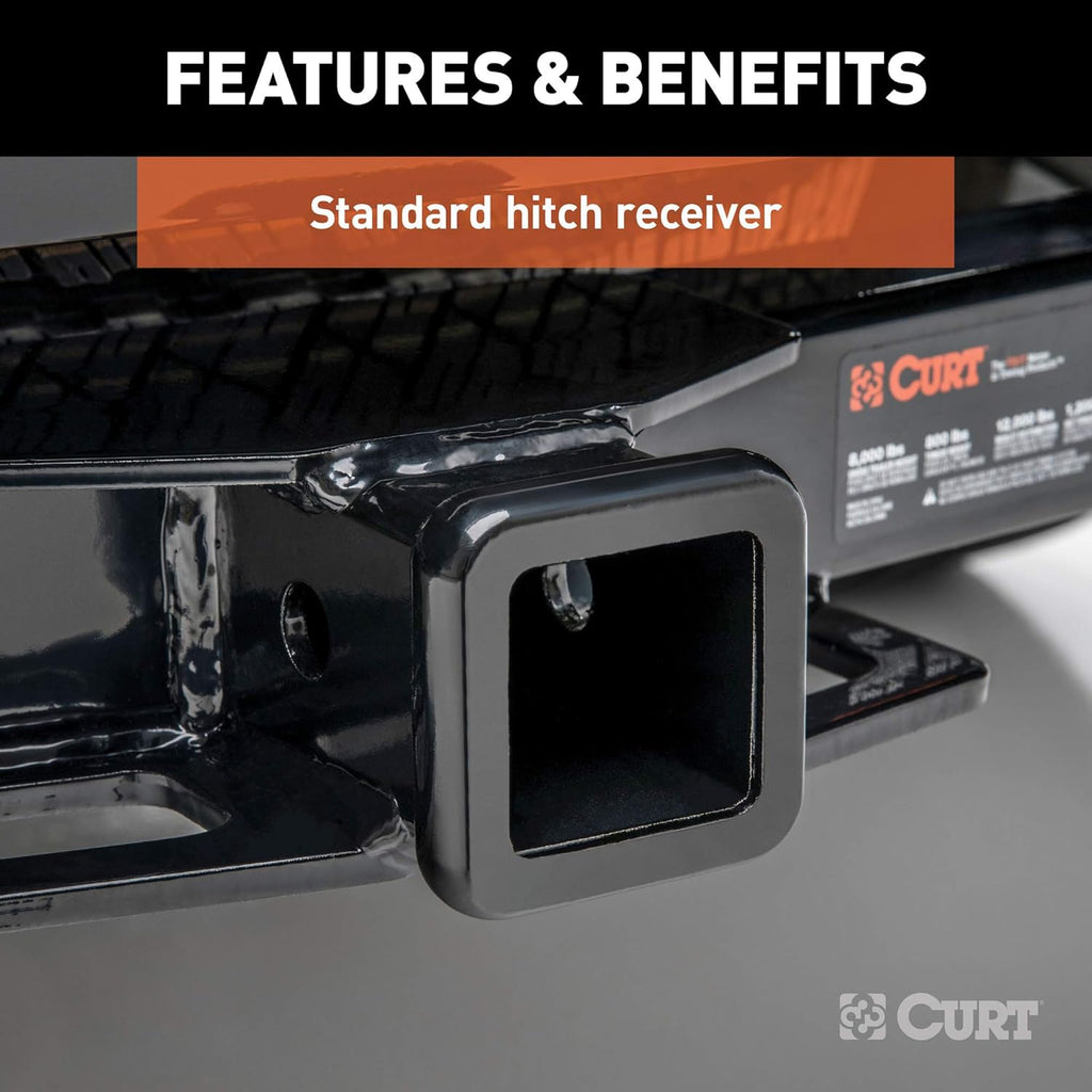 Class 3 Trailer Hitch, 2-Inch Receiver, Black D8221