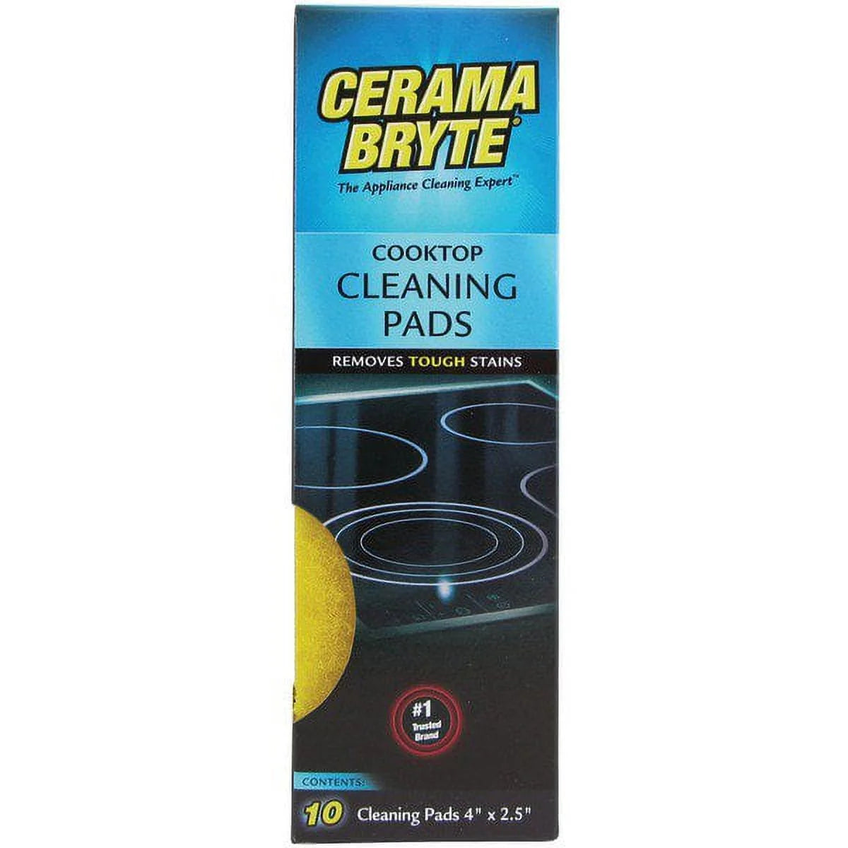 Ceramic Cooktop Cleaner, 28 Ounce, Scraper, 10 Pads R1252