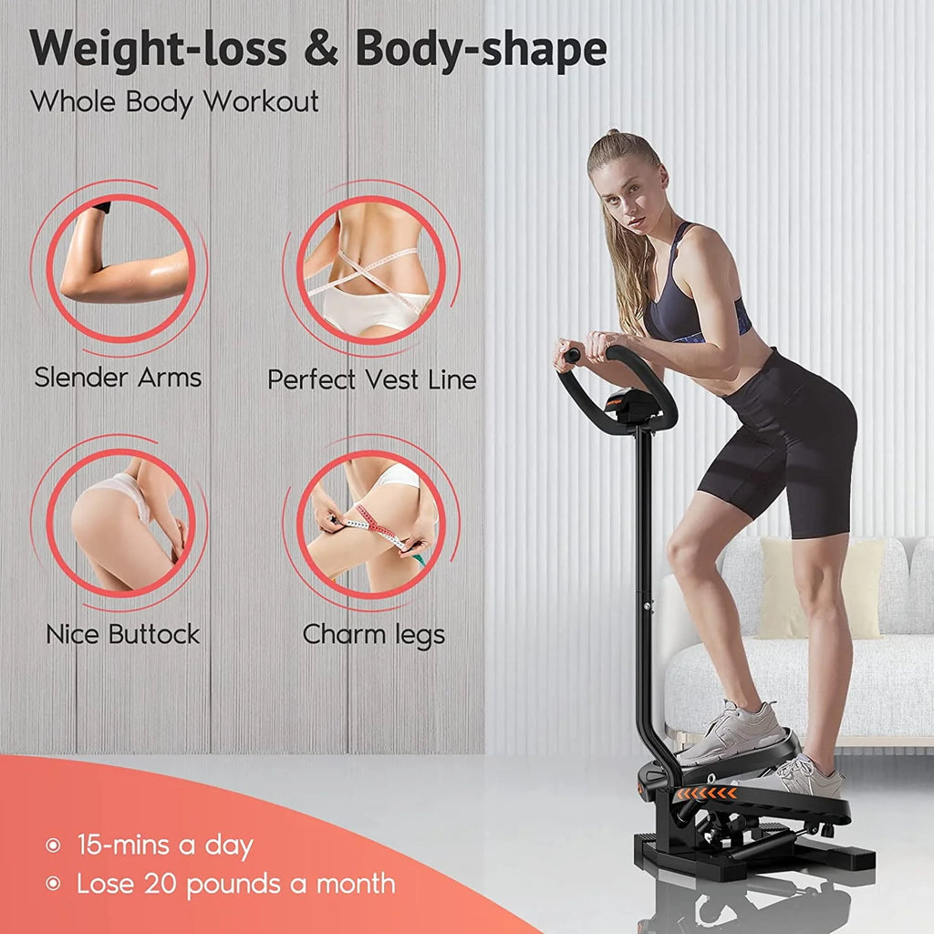 Portable Stair Stepper with Resistance Band D353290