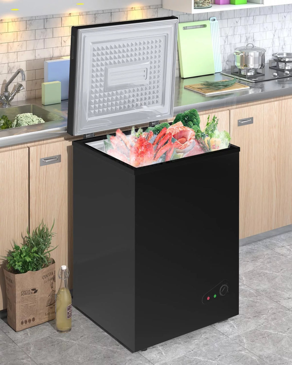 Black 4.8 Cu ft Chest Freezer A38027