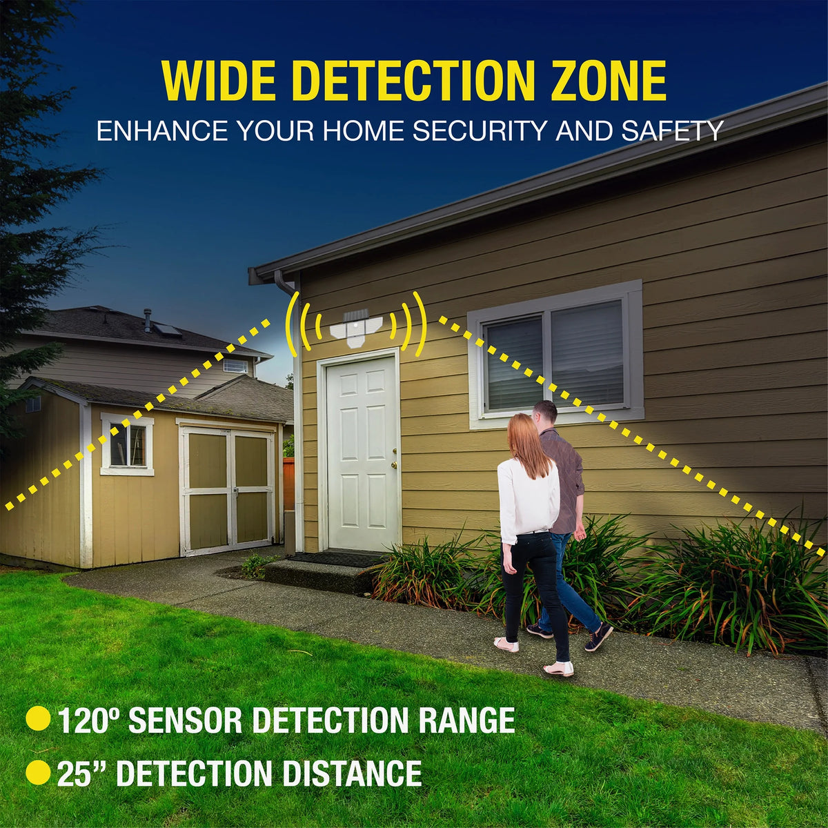 Adjustable Solar Motion LED Security Light 2-Pack T3635