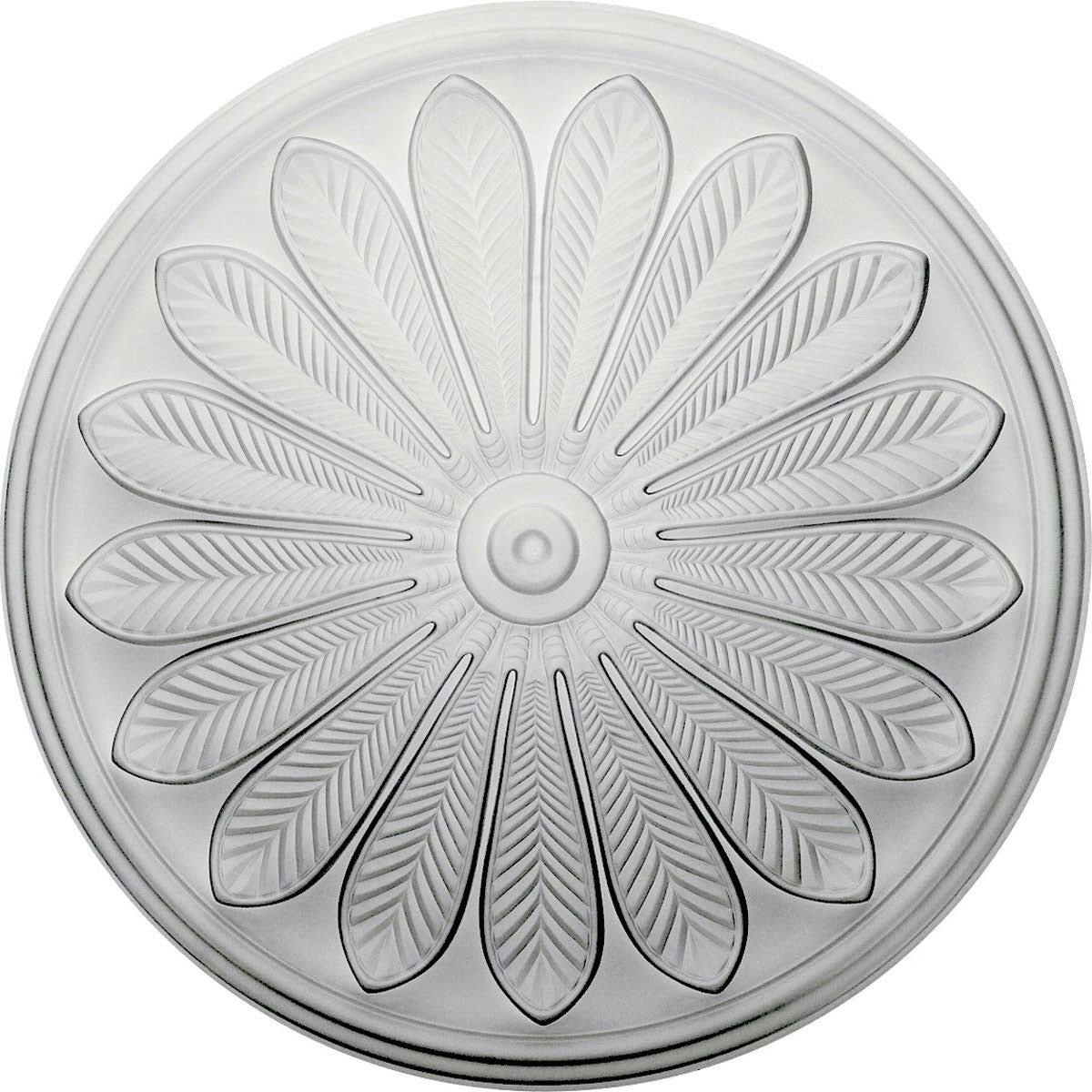 25 1/2x22OD x 5 1/2x22P Hand-Painted Ceiling Medallion J614779