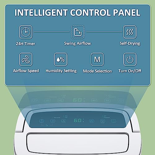 120 Pints Energy Star Home Dehumidifier with Drain Hose V9267