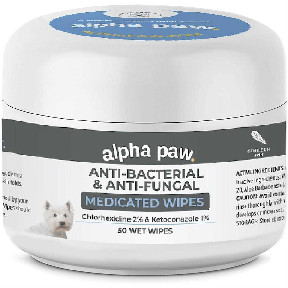Antibacterial & Antifungal Medicated Wipes U53644