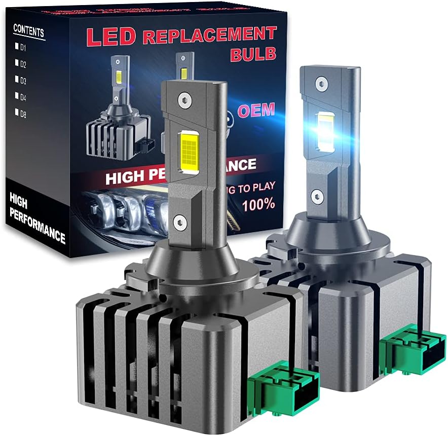 45W 4000LM 6500K White LED Headlight Bulbs Pack of 2 L480201