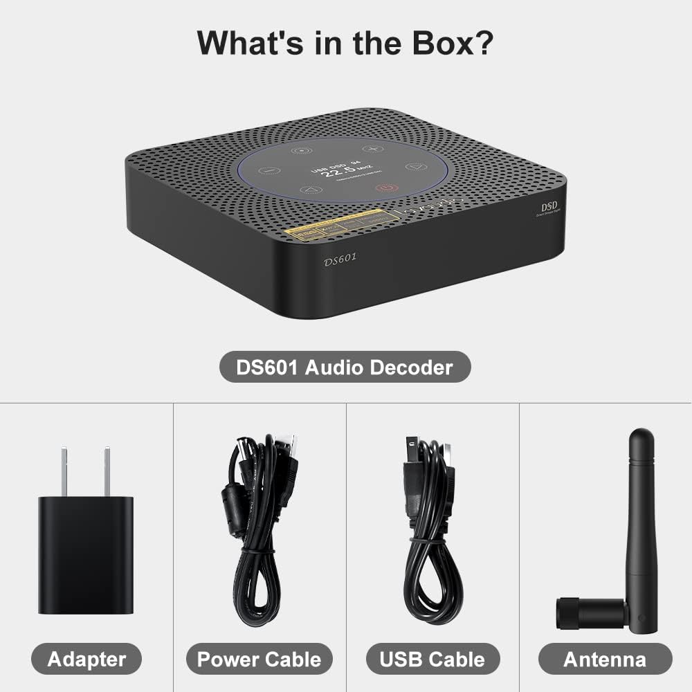 HiFi Audio DAC USB Desktop DAC ES9038Q2M XMOS XU208 Bluetooth 5.0 LDAC Preamplifier DSD512 PCM32Bit/768Khz RCA Out W356510