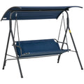 Dark Blue Steel Porch Swing K36910