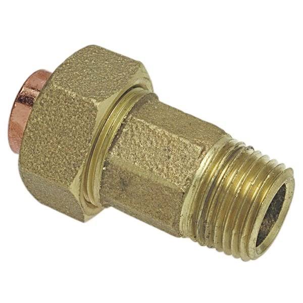 1x22 C x MNPT Lead Free Cast DZR Brass Union T140