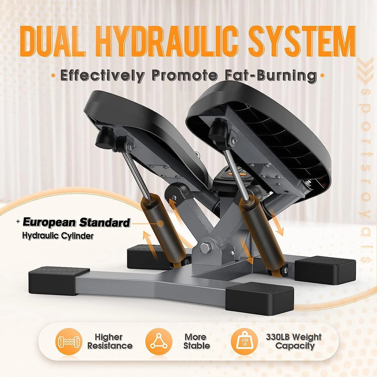 Portable Stair Stepper with Resistance Band D353290