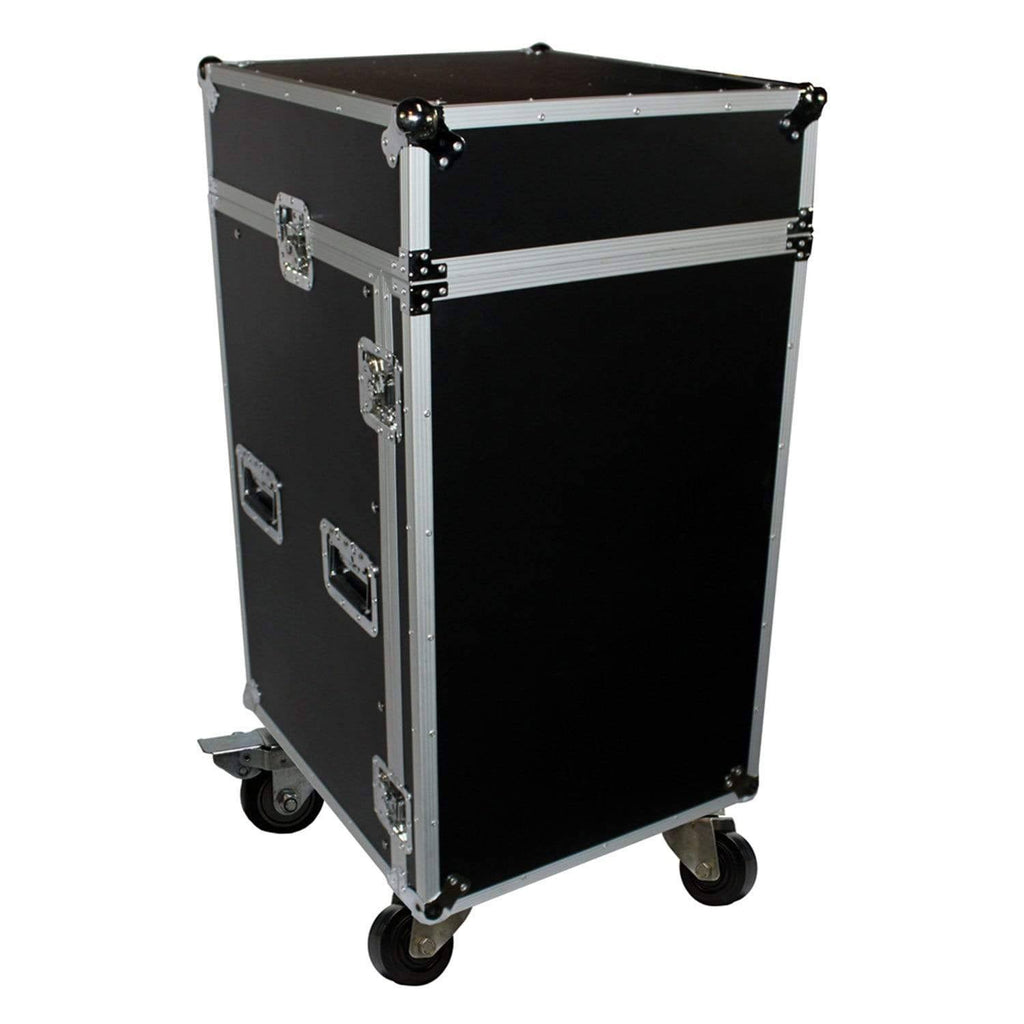 18U Rack x 10U Top Mixer DJ Combo Flight Case L9017