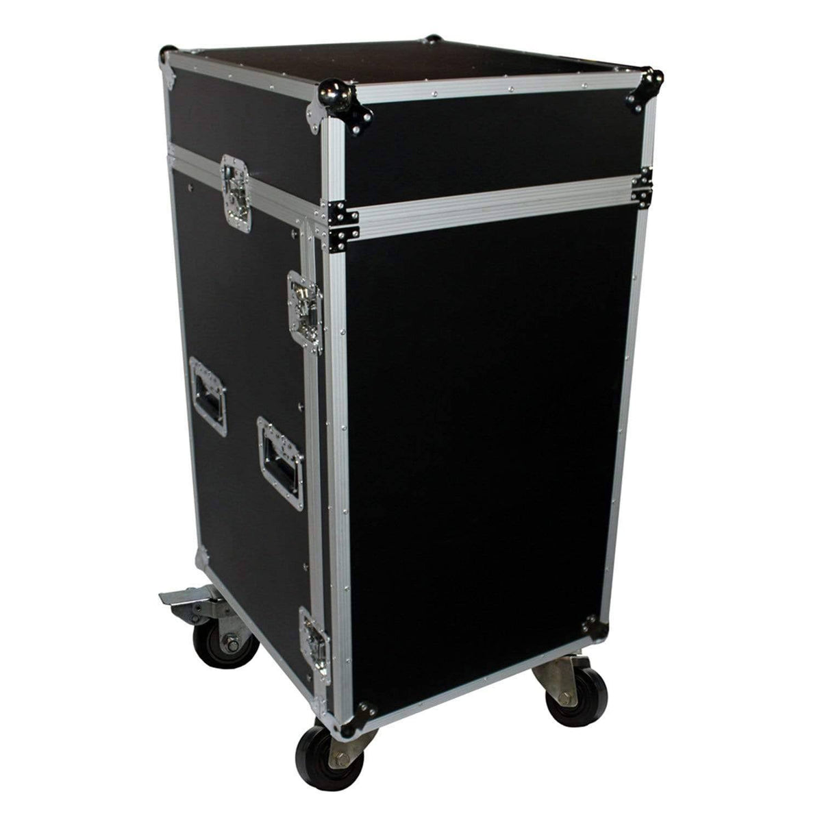 18U Rack x 10U Top Mixer DJ Combo Flight Case L9017