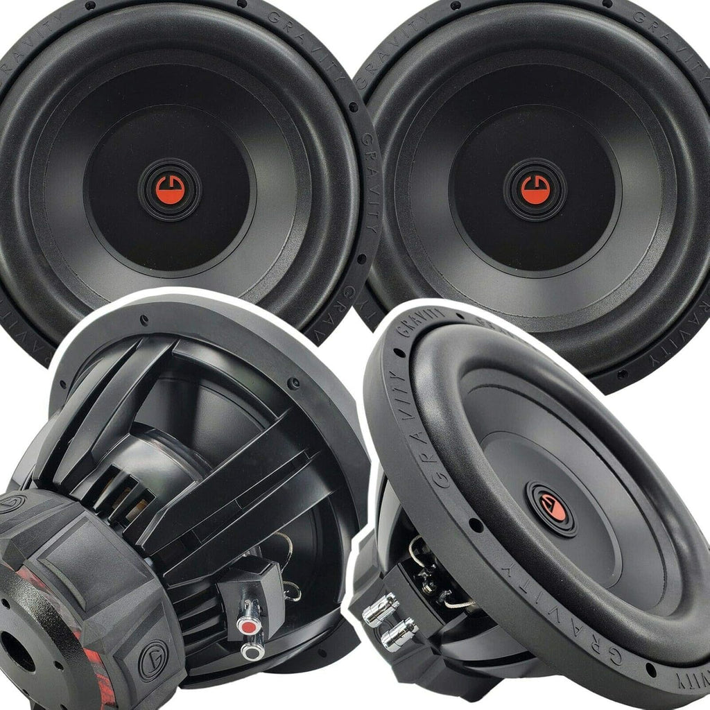 Pair of 12 Inch 6000 Watt Car Audio Subwoofer 4 Ohm DVC (2 Woofers) S2122