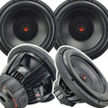 Pair of 12 Inch 6000 Watt Car Audio Subwoofer 4 Ohm DVC (2 Woofers) S2122
