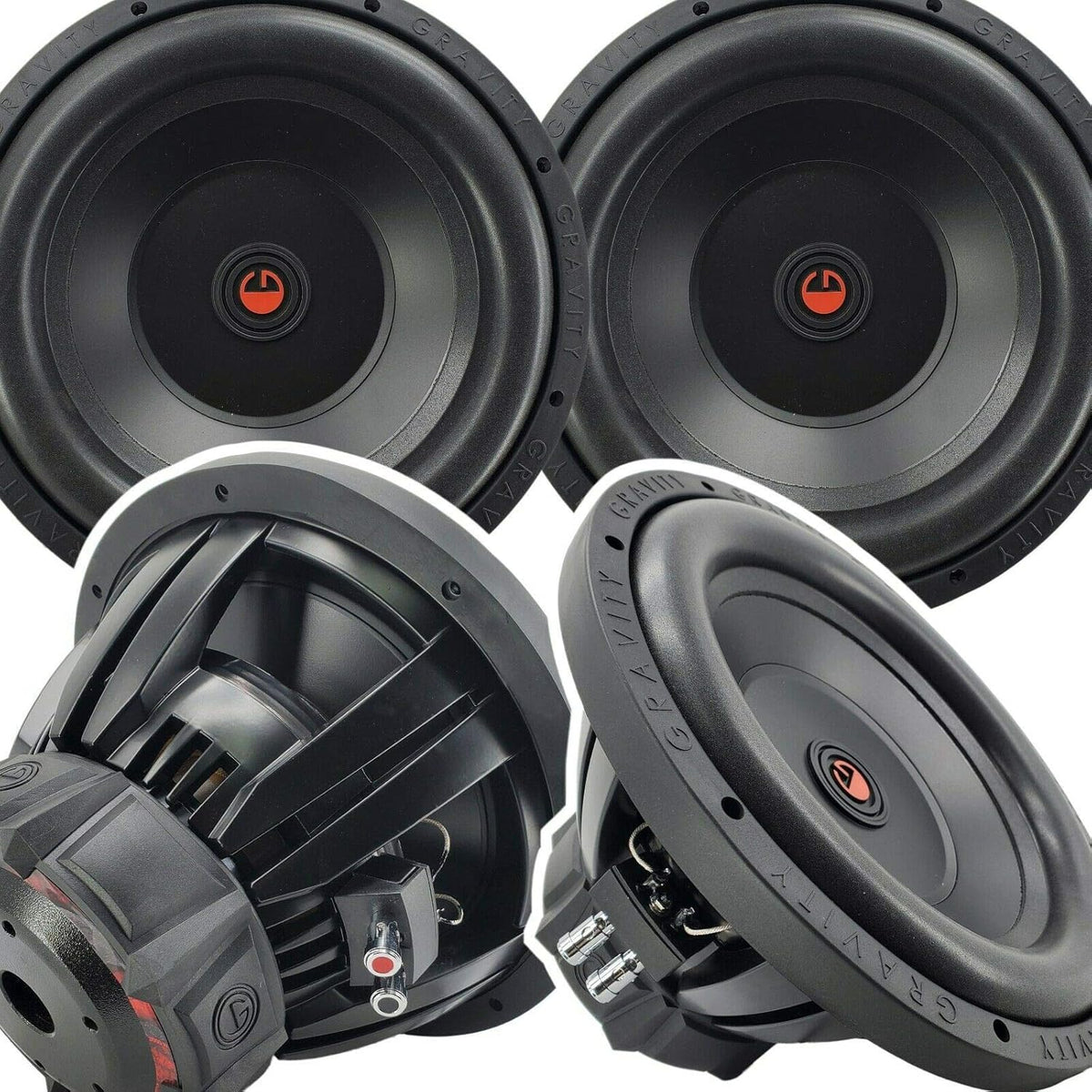 Pair of 12 Inch 6000 Watt Car Audio Subwoofer 4 Ohm DVC (2 Woofers) S2122