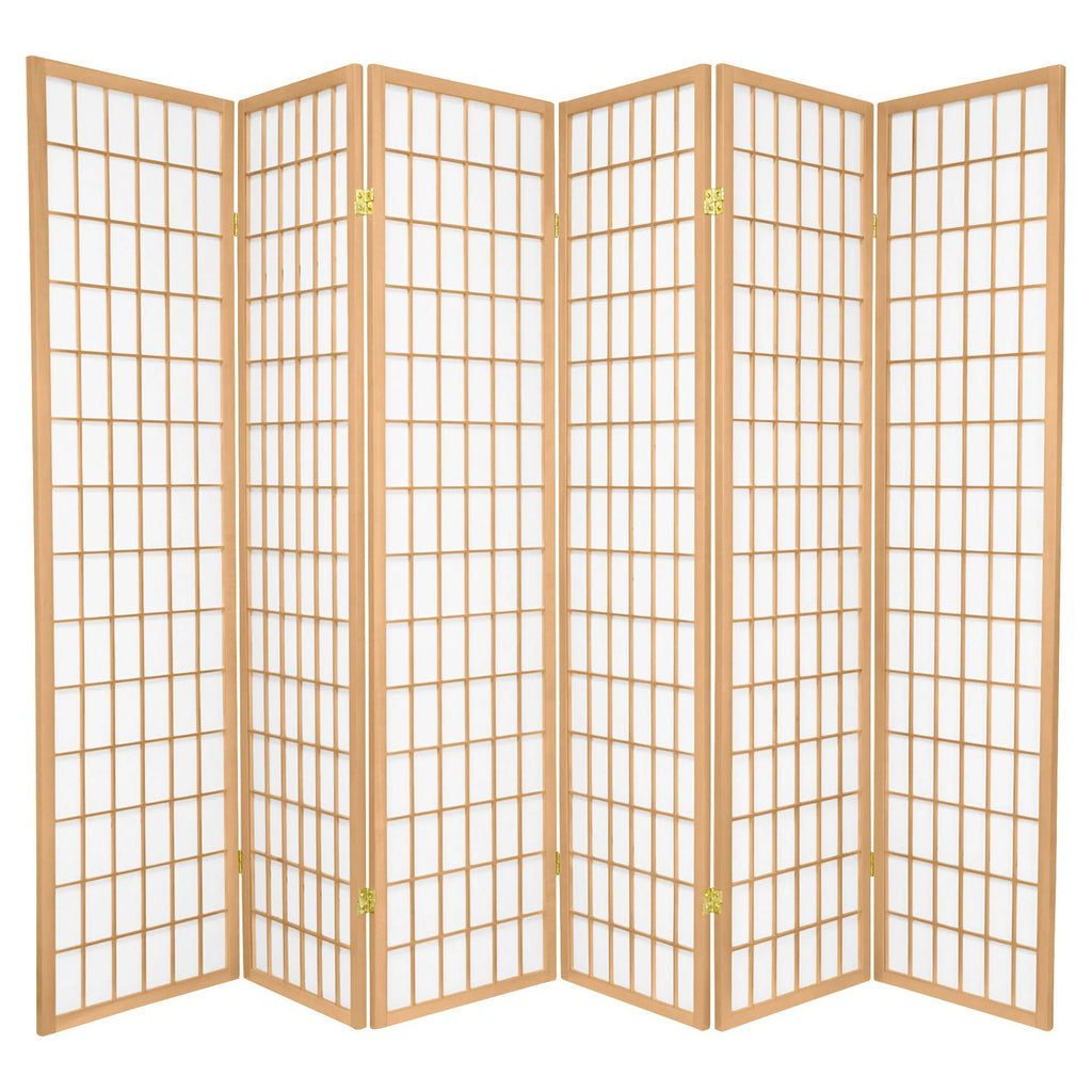 6 ft Tall 6 Panel Shoji Screen T955556