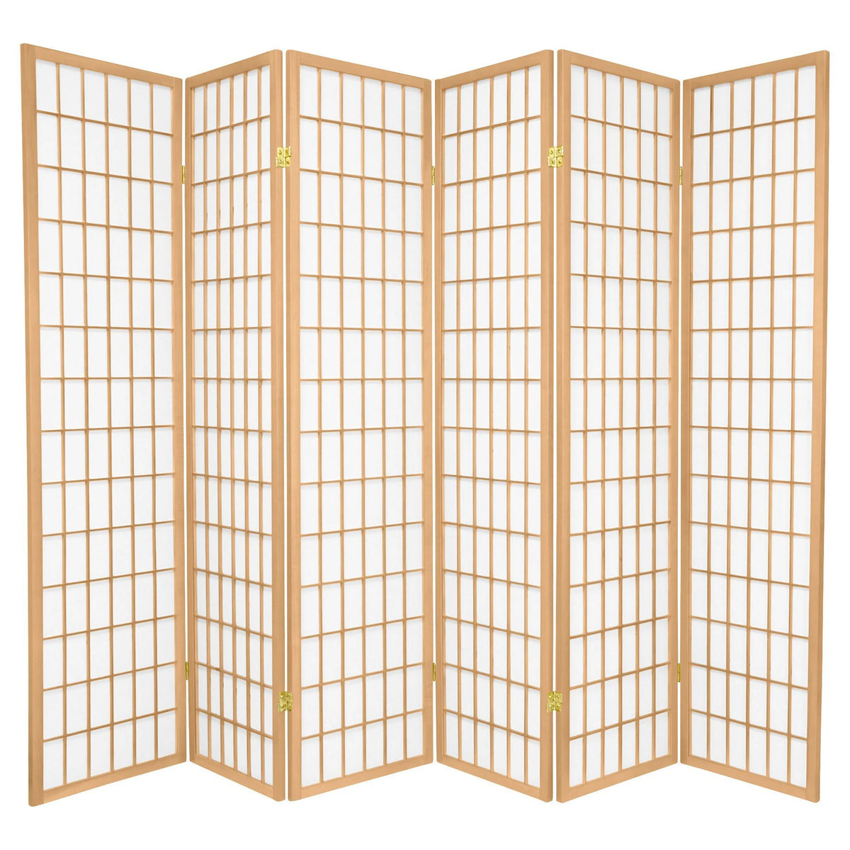 6 ft Tall 6 Panel Shoji Screen T955556