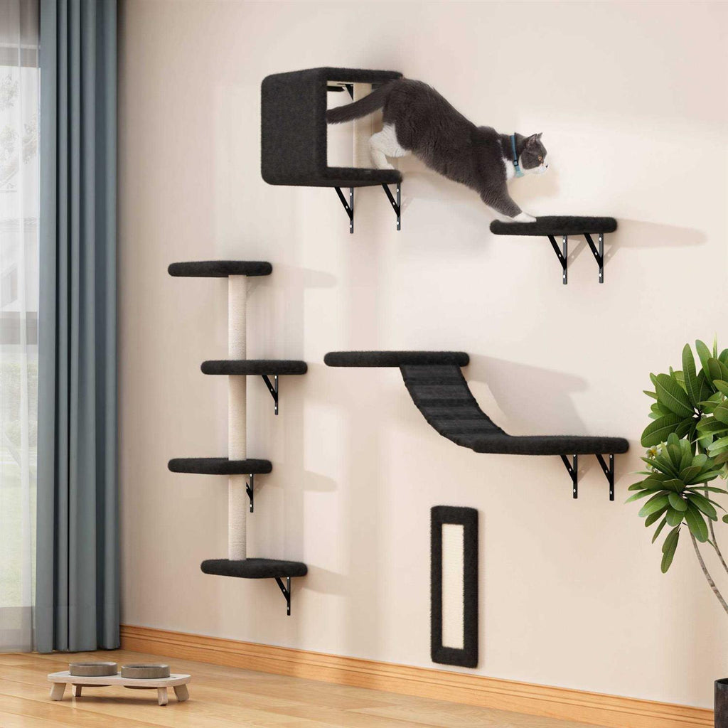 Wall Mounted Shelves Set Cat Tree Q681