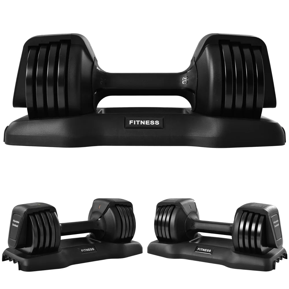 55 lb Adjustable Dumbbell with Tray T1167