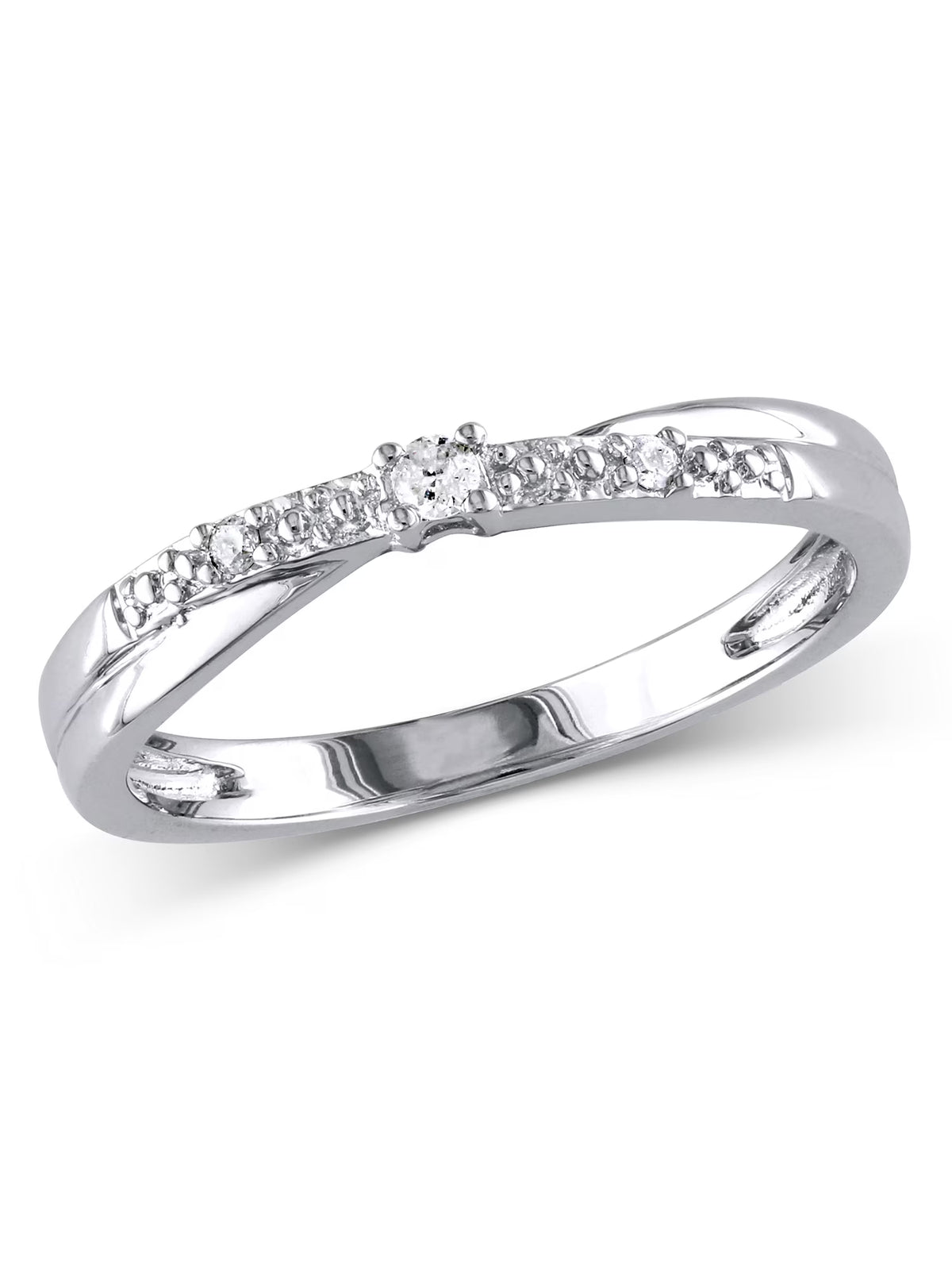 Diamond-Accent 10kt White Gold Promise Ring A5577