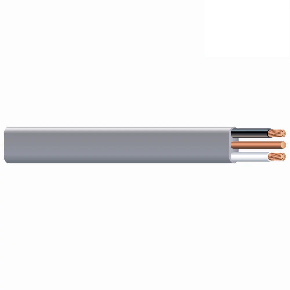 100' 6/2 UF-B Underground Feeder Cable With Ground Gray 600V X4576