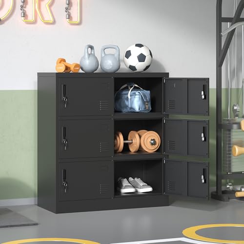 9 Door Metal Storage Locker with Locks A144864