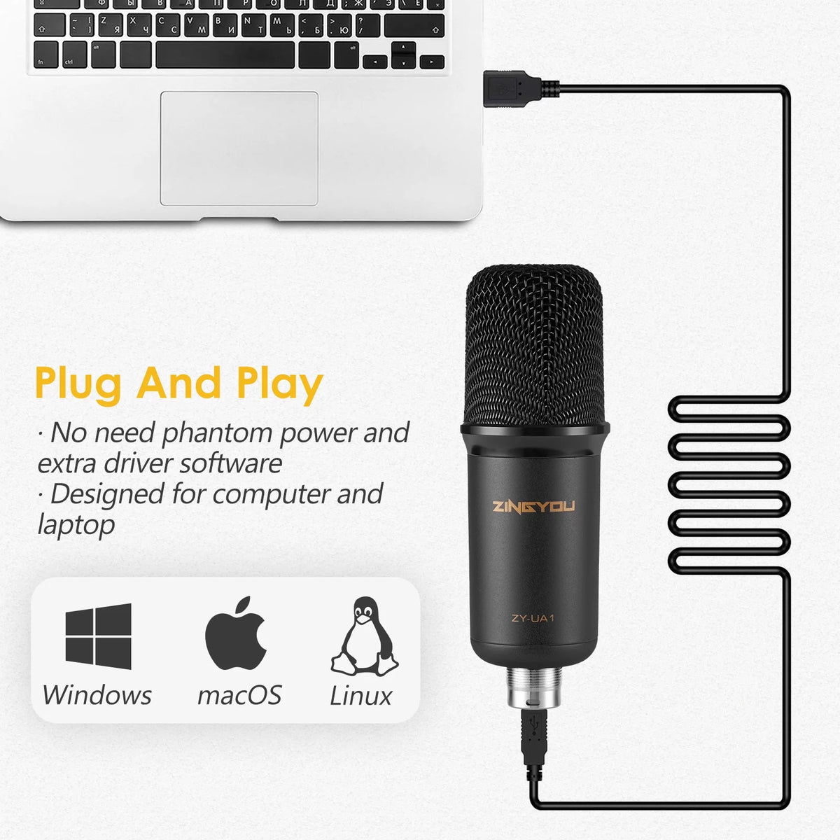 UA1 USB Condenser Microphone Set E12018