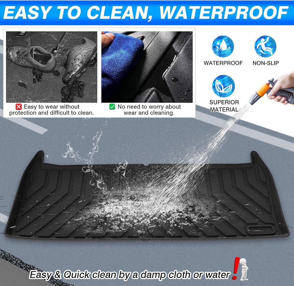 TPO Non-Slip Car Cargo Mat for 2022 Kia Carnival X972539